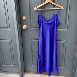 Blue aritzia slip dress